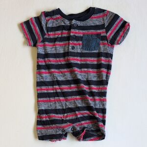 george henley striped summer romper lightweight cotton 6-12 months baby boy